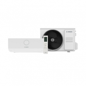 Worcester Bosch Climate 5000i M multi split air conditioning system with indoor and outdoor units and remote control